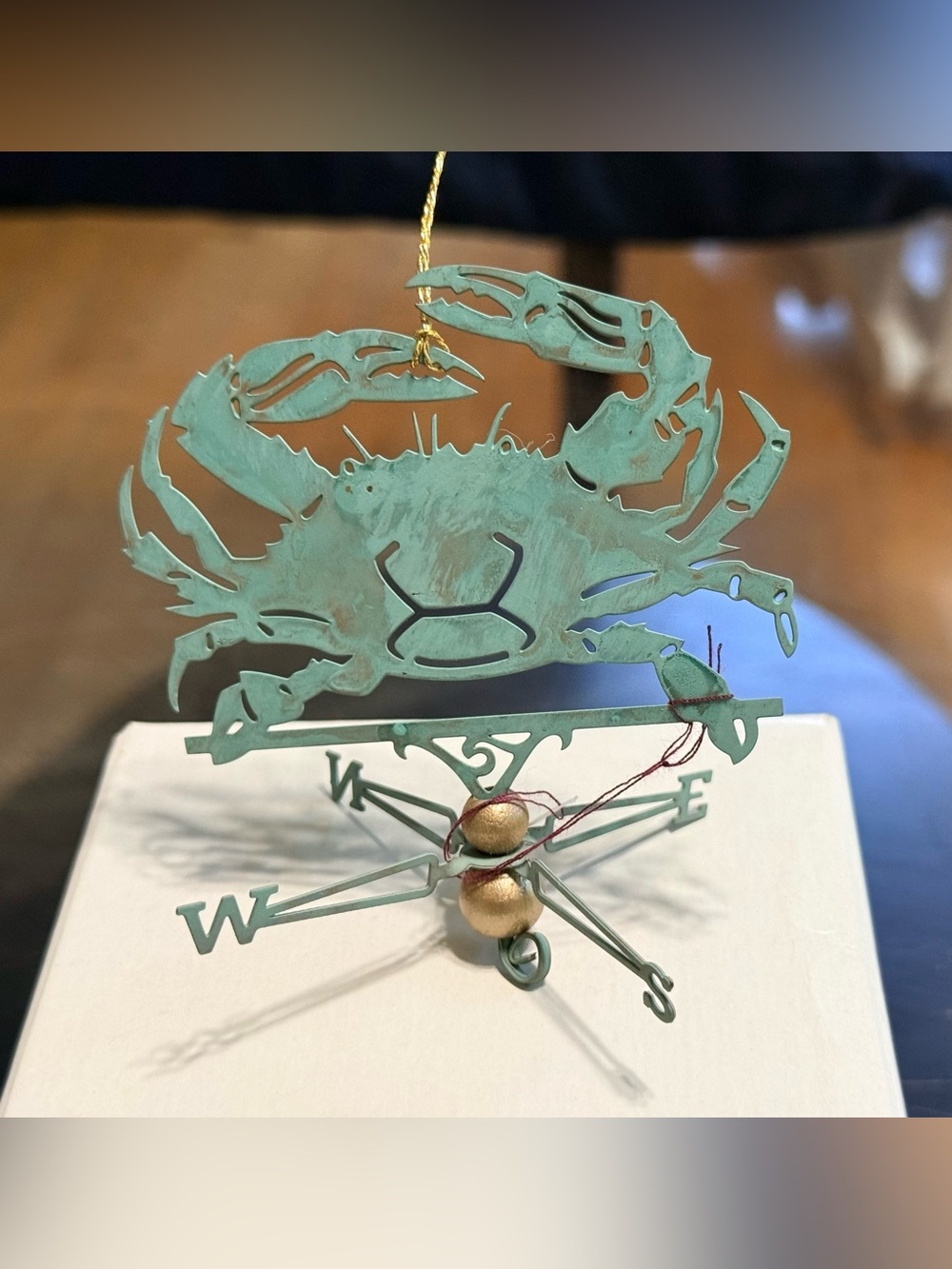 NEW.... Crab Ornament, Made of Copper, Made by Copper Mermaid - ‘Crab' - Picture 5 of 7